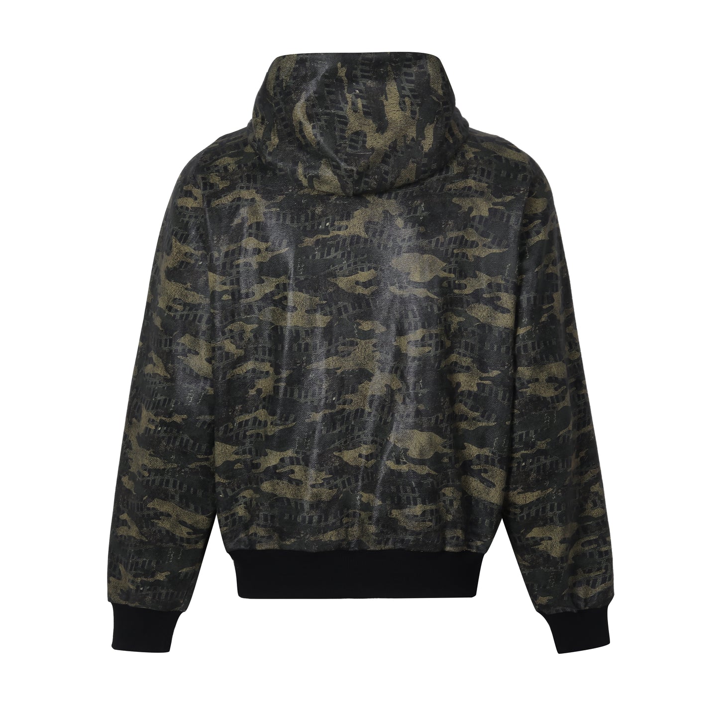 SKM Camo Zip-Up Hoodie (Waxed)