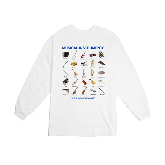 Musical Instruments L/S Shirt (White)