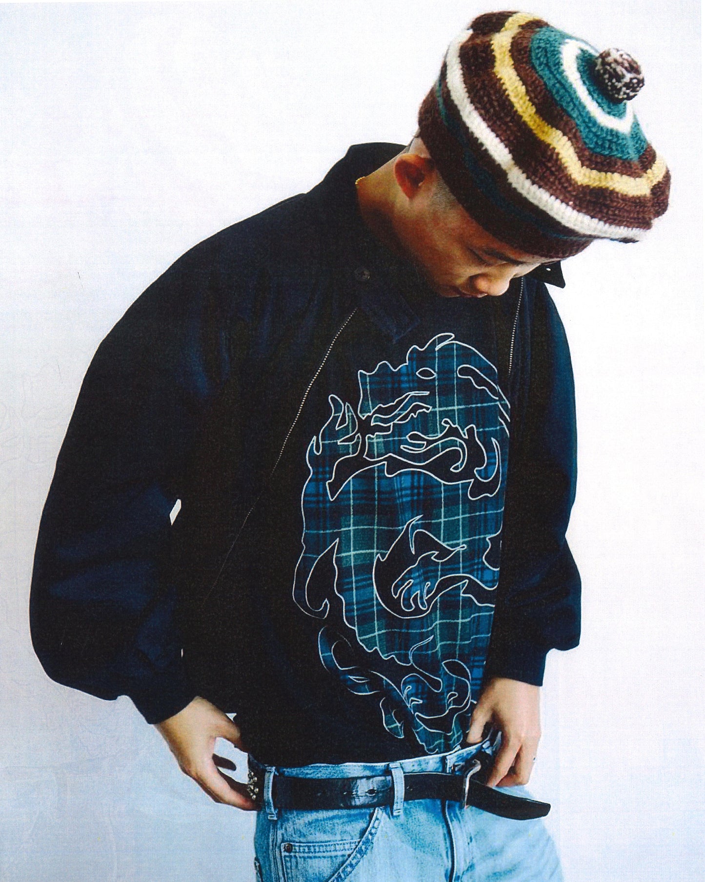 Tartan Dragon Tee (Black)