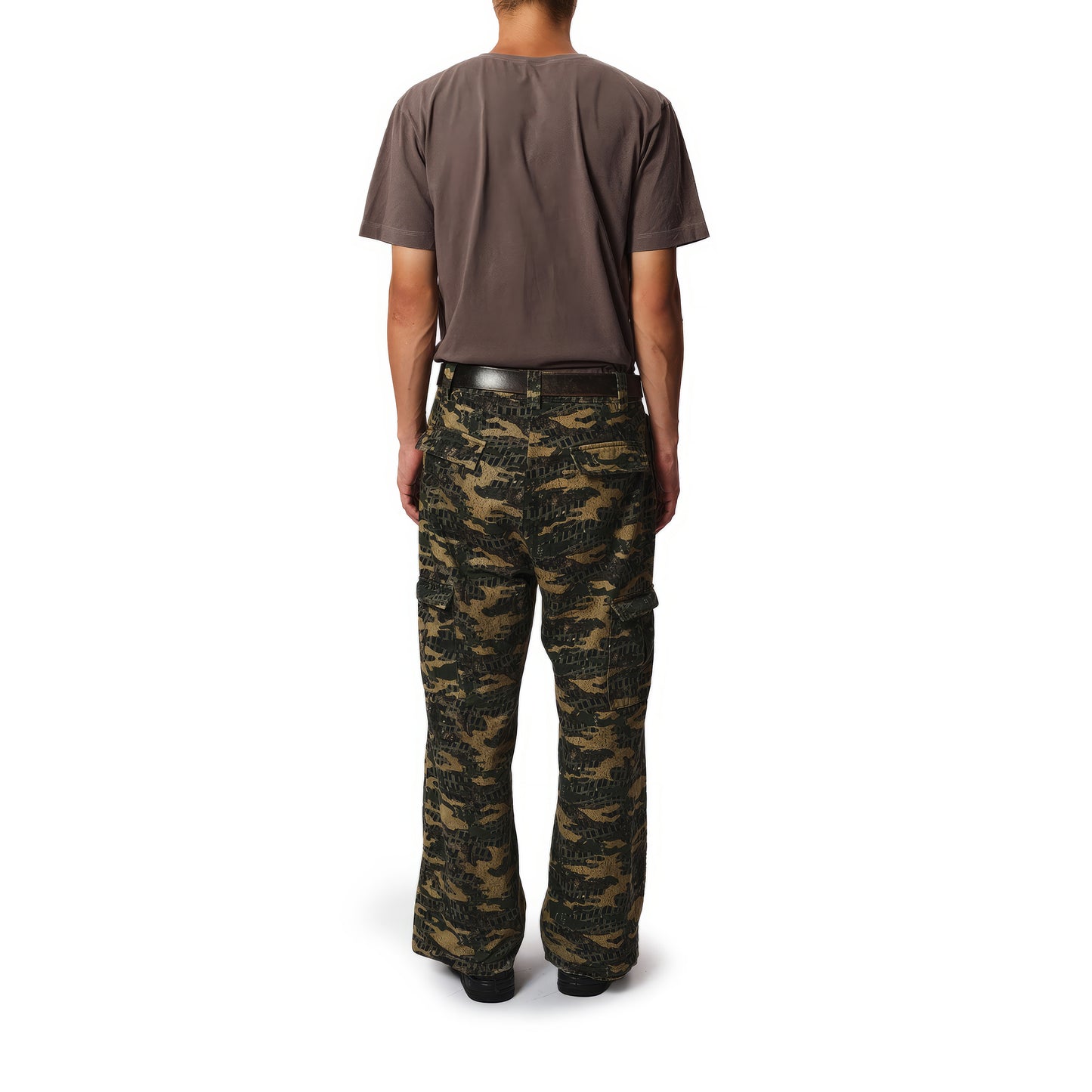 SKM Camo Cargo Pants (Distressed)