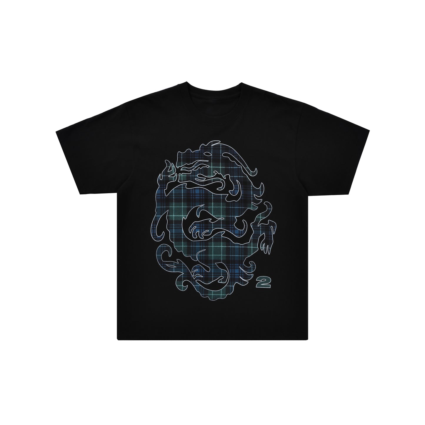 Tartan Dragon Tee (Black)