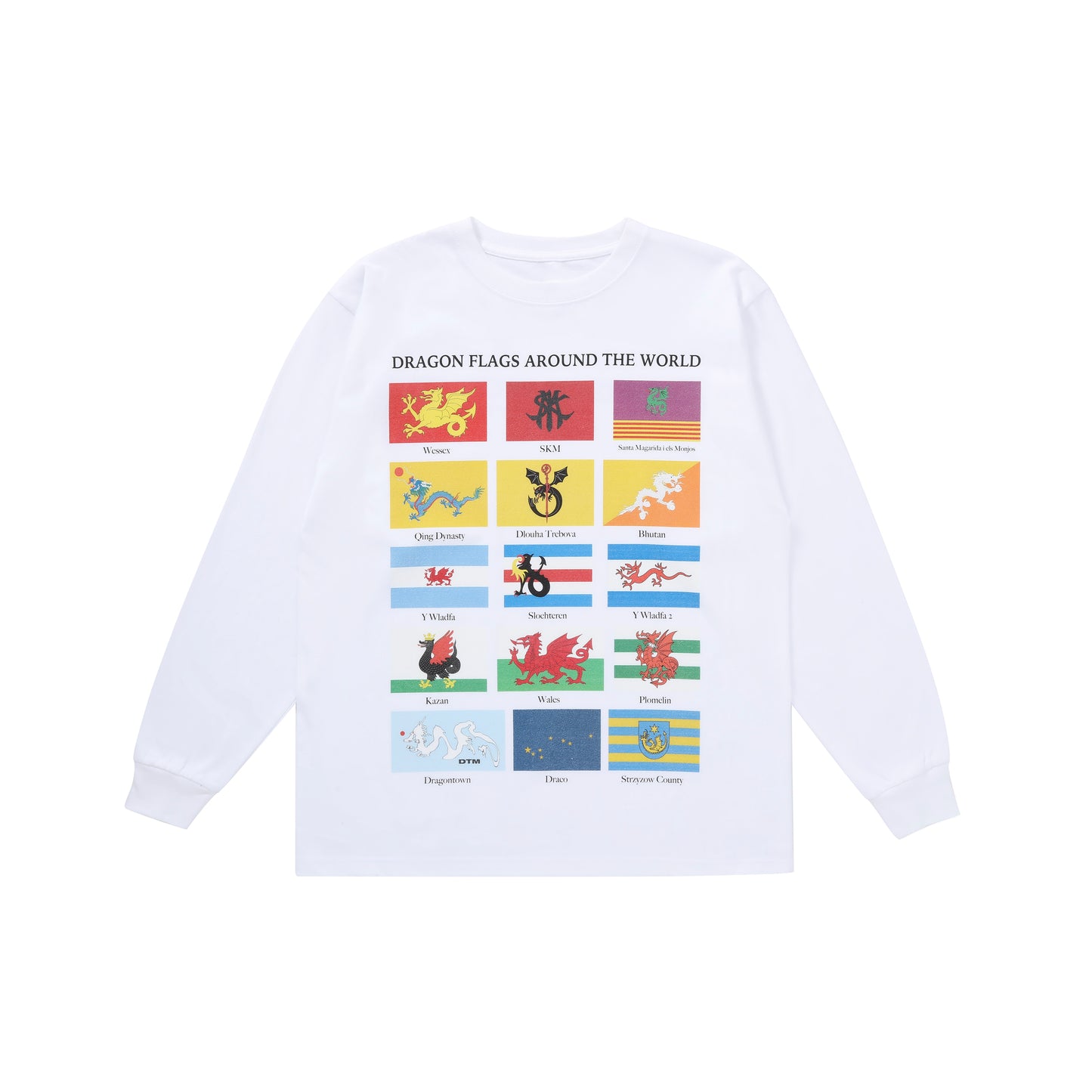 Dragon Flags L/S (White)