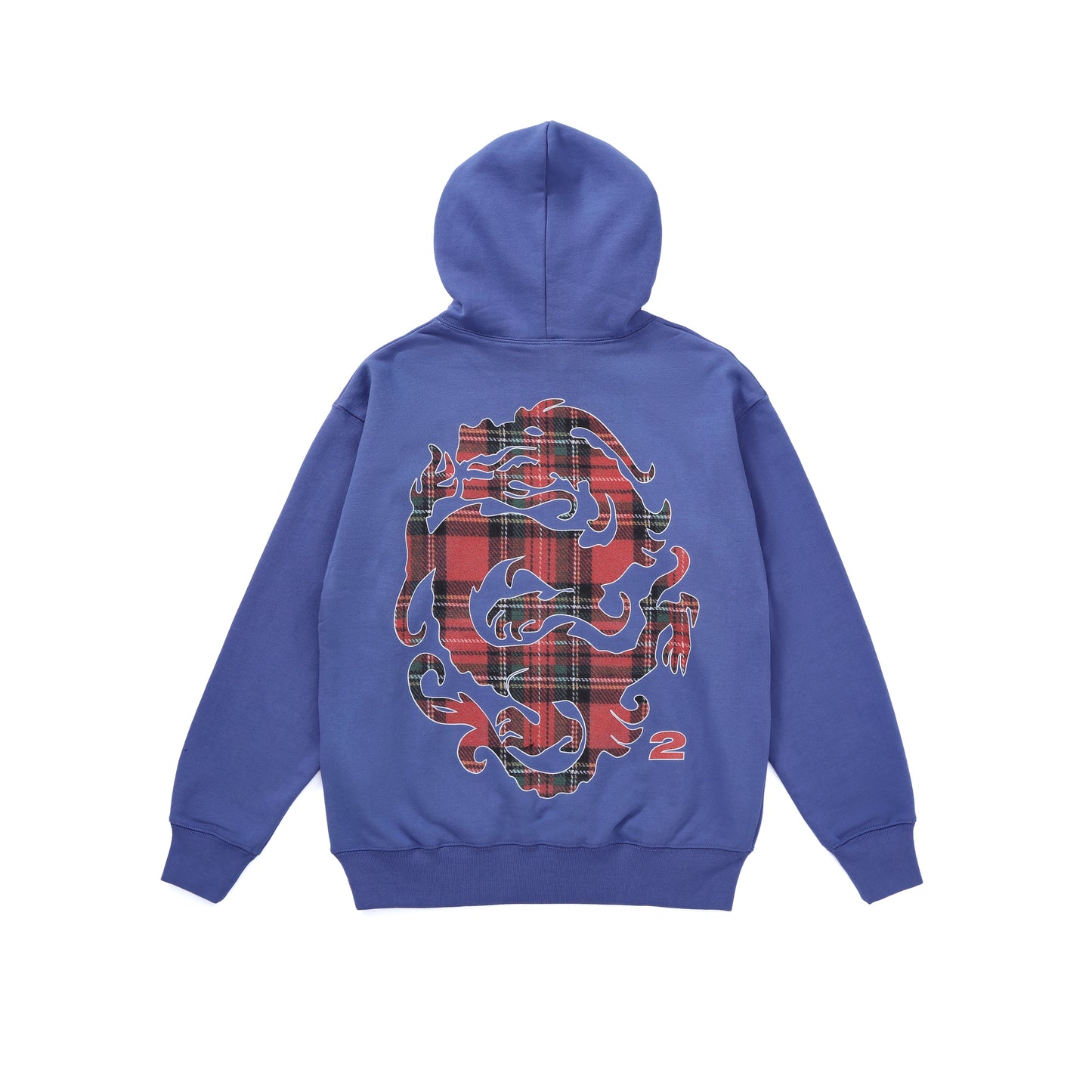 Tartan Dragon Hoodie (Blue)