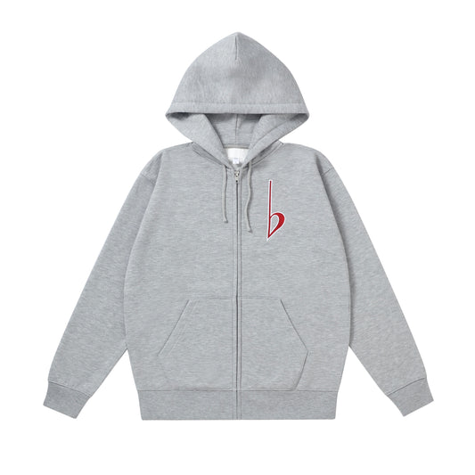 Arc Logo Zip-Up Hoodie (Heather Grey) (Pre-Order)